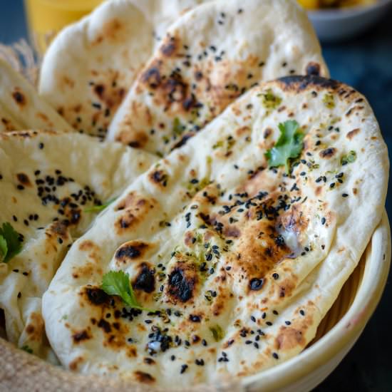 Sourdough Naan - Recipe photo by Herbivore Cucina