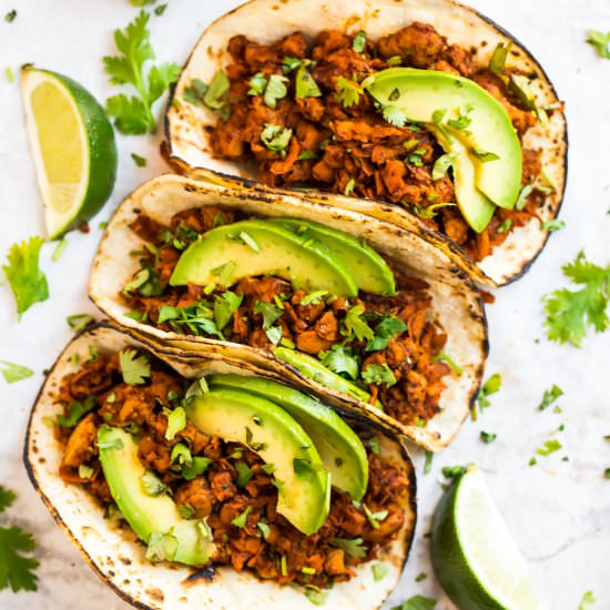 Tempeh Tacos - Recipe photo by wellplated
