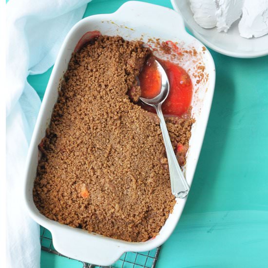 Graham Cracker Strawberry Crisp- GF - Recipe photo by sweetrusticbakes