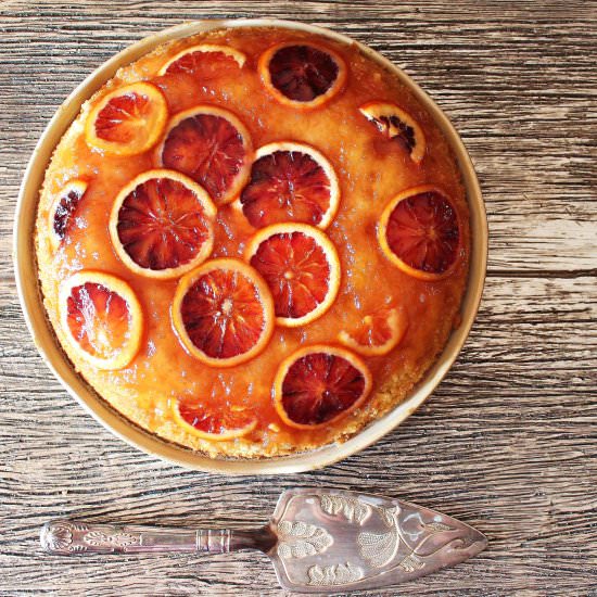 Blood Orange Honey Upside-Down Cake - Recipe photo by TwoBitTart