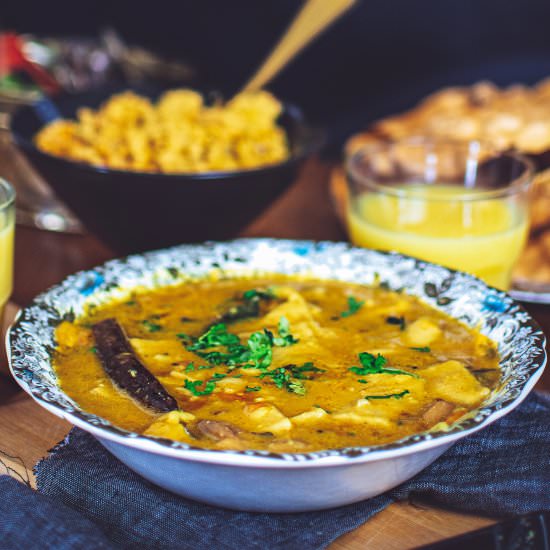 Gujarati Dal Dhokli - Recipe photo by Anu@MyGingerGarlicKitchen