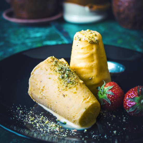 No Cook Mango Kulfi - Recipe photo by Anu@MyGingerGarlicKitchen