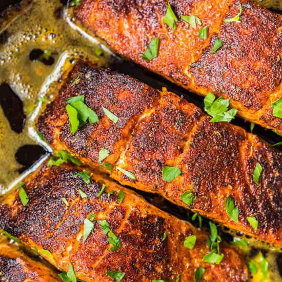 blackened salmon! - Recipe photo by the cookie rookie