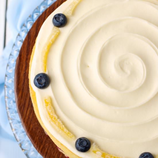 Lemon Blueberry Cake - Recipe photo by Bakes and Blunders