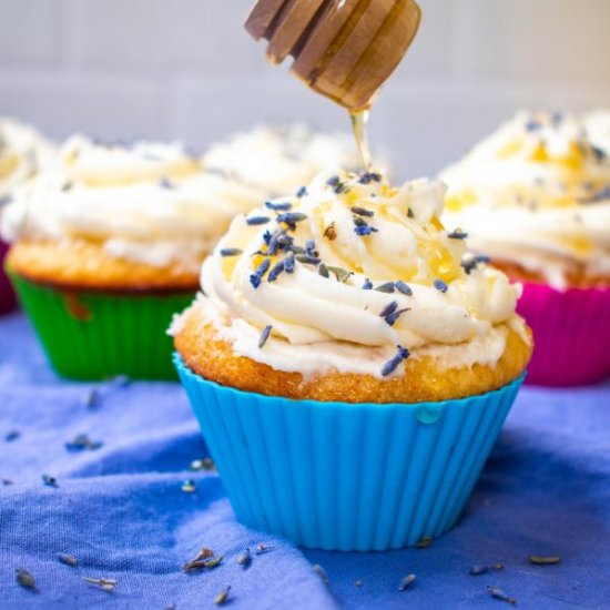 Honey Lavender Cupcakes - Recipe photo by thefairytalebakeshop