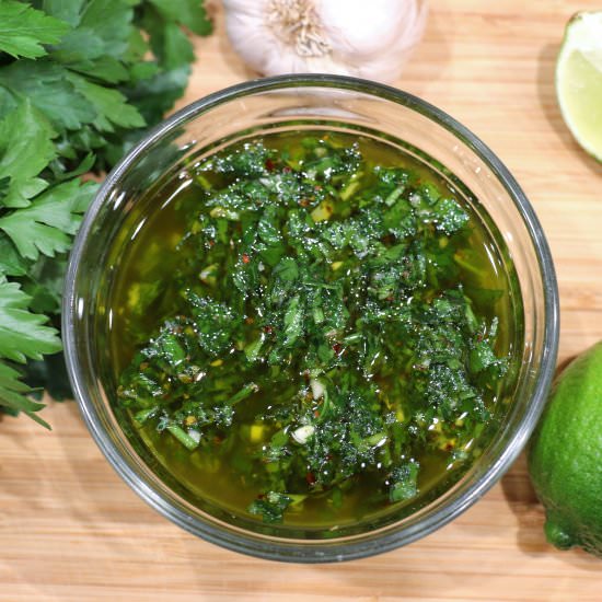 Chimichurri Verde with Lime - Recipe photo by Sprinkleofsesame