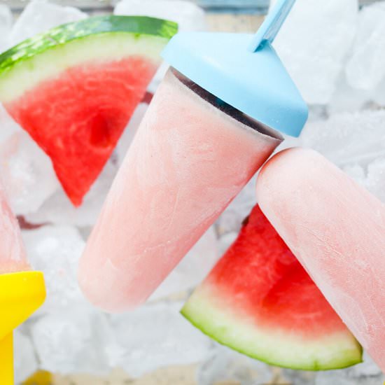 Greek Yogurt Watermelon Popsicles - Recipe photo by adinutza