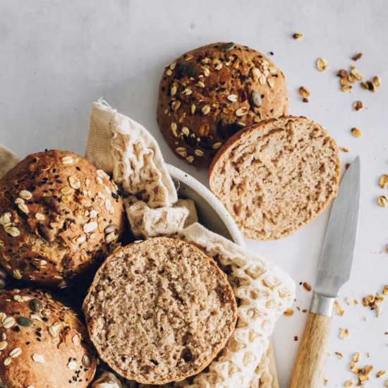 Easy Whole Wheat Buns - Recipe photo by nutriciously