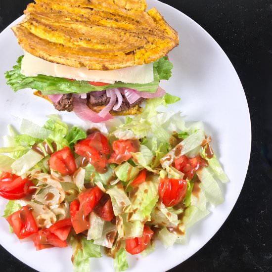 Jibarito with Air Fryer Tostones - Recipe photo by summeryule.com