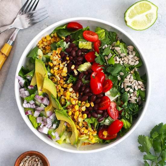 Healthy Mexican Cobb Salad - Recipe photo by FitLiving Eats