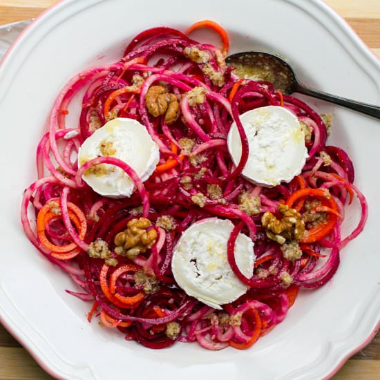 Raw Beet & Goats Cheese Salad - Recipe photo by IrenaMacri