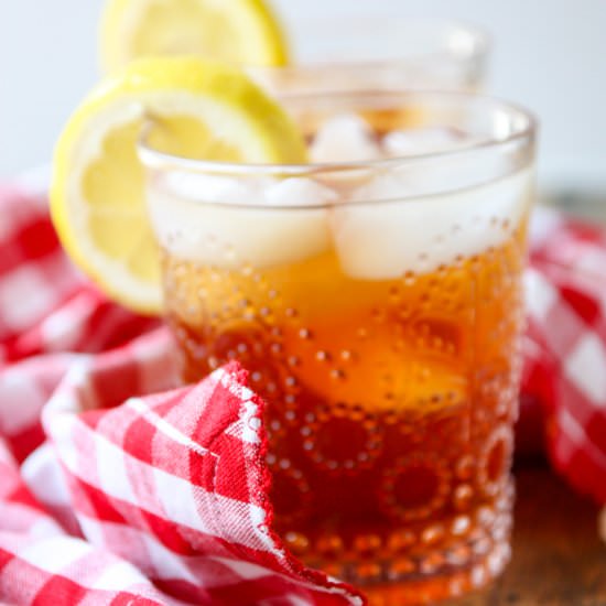 Spiked Iced Tea Rum Cocktail - Recipe photo by the food blog