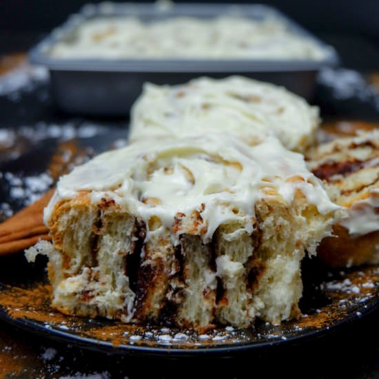 Homemade Cream Cheese Cinnamon Roll - Recipe photo by poweredbymom