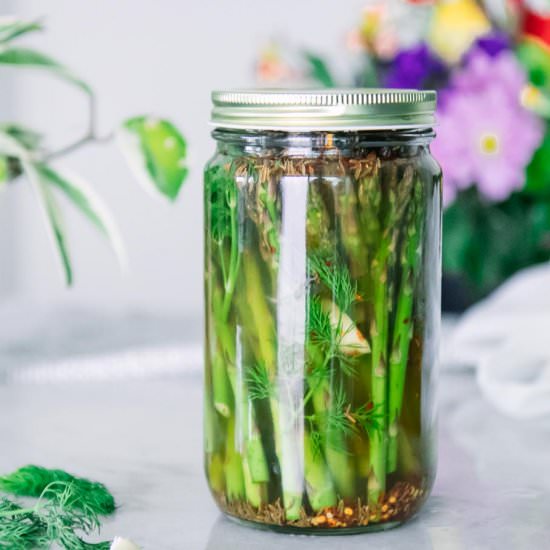 Easy Quick Pickled Asparagus - Recipe photo by forkintheroad