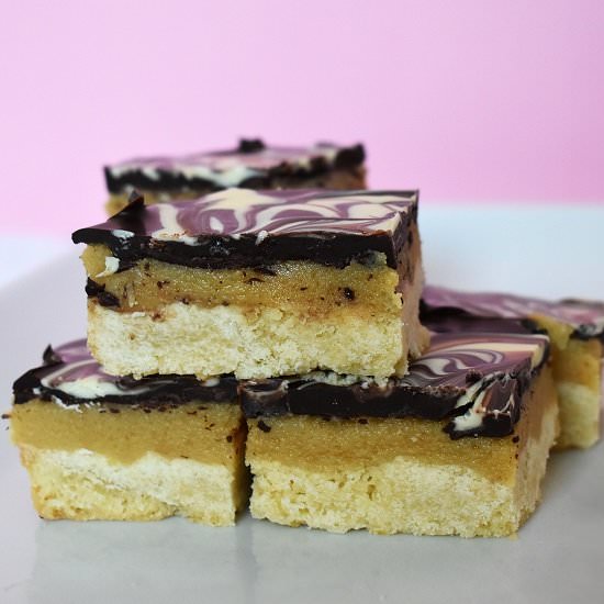 Millionaires Shortbread - Recipe photo by lightscamerabake