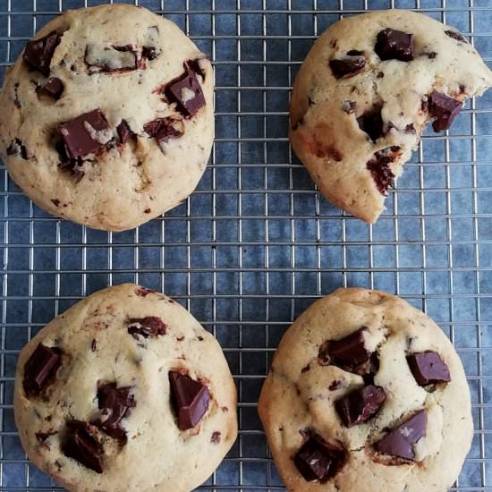 Chocolate Chip Cookies Without Eggs - Recipe photo by Eats Delightful