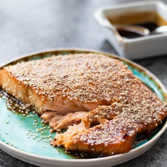Easy Oven Baked Teriyaki Salmon - Recipe photo by alwaysusebutter