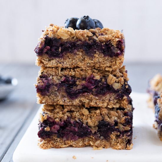 Blueberry Crumble Bars - Recipe photo by flavorthemoments