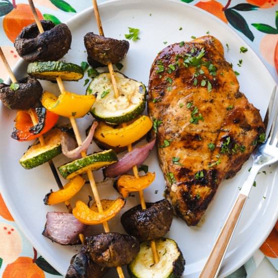 Easy Vegetable Kabobs - Recipe photo by Mealswithmaggie