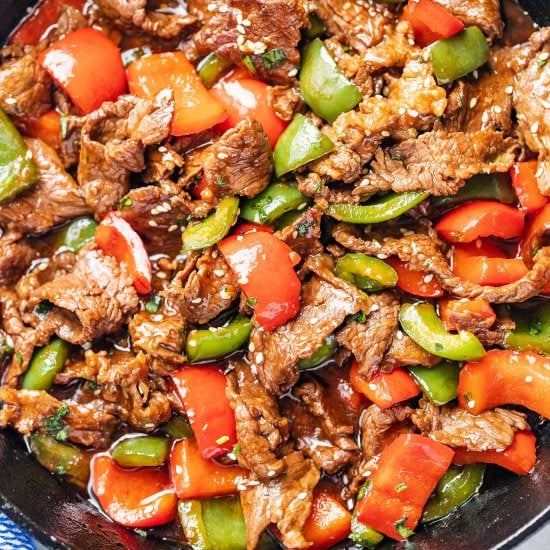 Pepper Steak Stir-Fry - Recipe photo by Eatwell 101