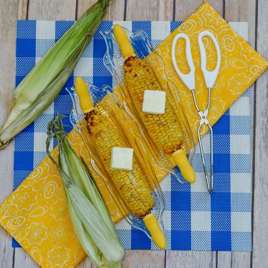 Air Fryer Corn on the Cob - Recipe photo by Everything Pretty