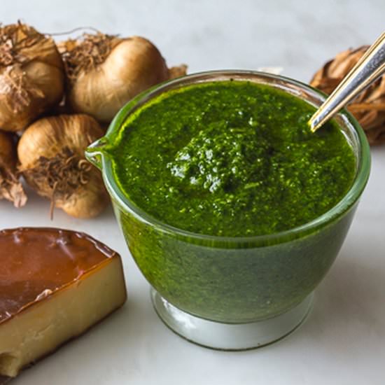 Karen's Smoked pesto - Recipe photo by a zest for life