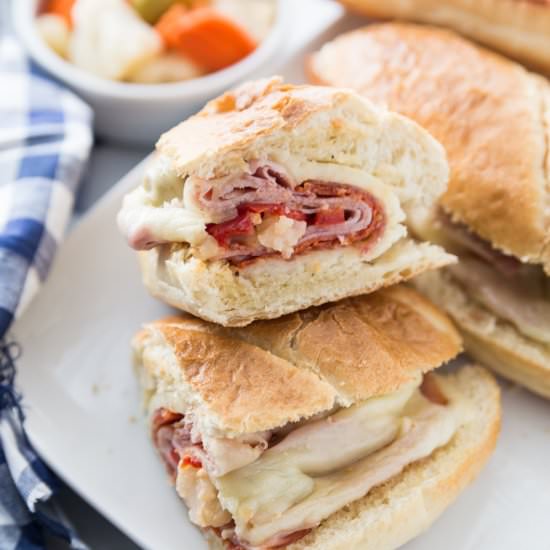 Hot Italian Sandwiches - Recipe photo by familyfreshmeals