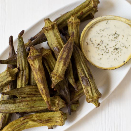 Air Fryer Fried Okra - Recipe photo by travelingspiceco