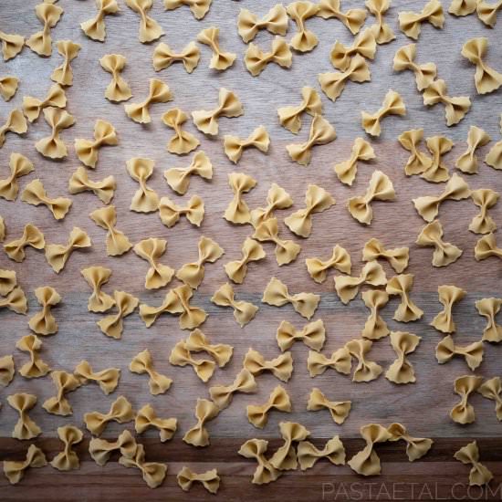 Farfalle with Rye Flour - Recipe photo by pastaetal