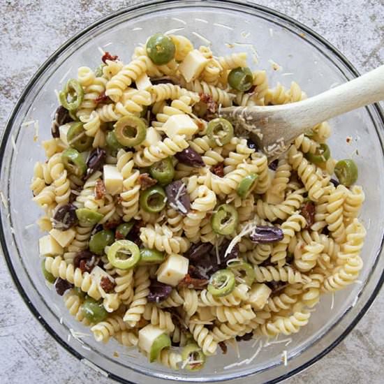 Amazing Olive Pasta Salad - Recipe photo by TheSaltyMarshmallow