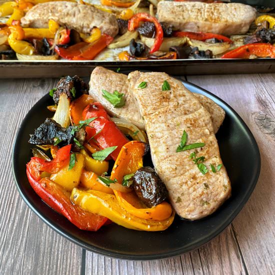 Gluten Free Sheet Pan Pork Chops - Recipe photo by savorysaver