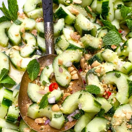 Thai Cucumber Salad - Recipe photo by panning the globe