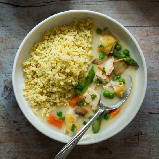 German Chicken Fricassee - Recipe photo by Tim@MyGermanTable