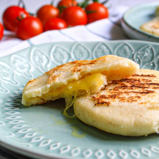 Gluten Free Stuffed Arepas - Recipe photo by OffTheWheatenPath
