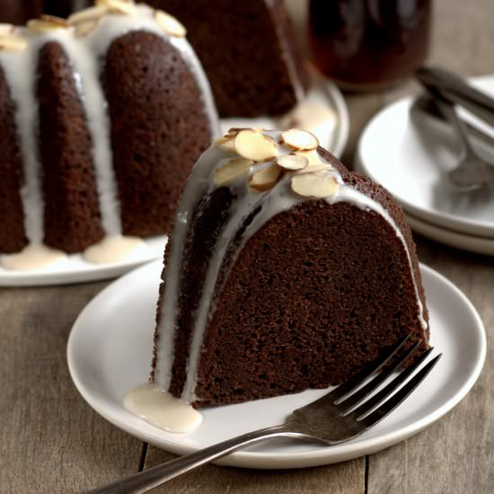 amaretto chocolate bundt cake - Recipe photo by davebakes
