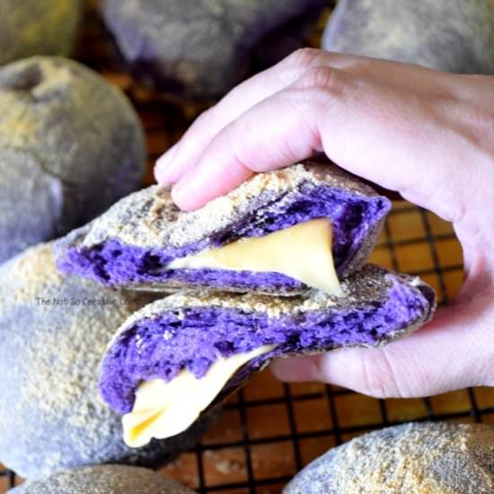 Ube Cheese Pandesal - Recipe photo by thenotsocreativecook