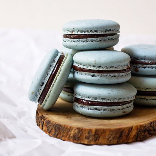 Earl Grey Macarons - Recipe photo by thebakersalmanac