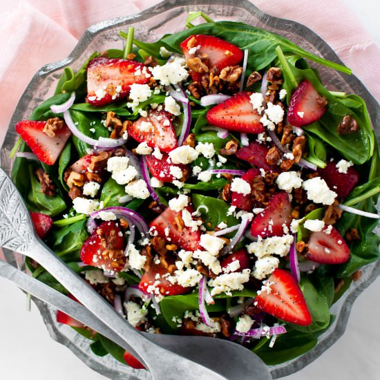 Strawberry Spinach Salad - Recipe photo by KeyToMyLime