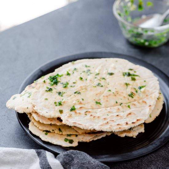 Quick Cassava Flour Flatbread - Recipe photo by chelseajoyeats