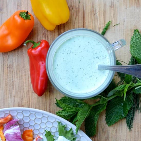 Green Goddess Dressing Recipe - Recipe photo by caramelandcashews