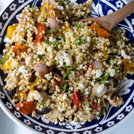 Israeli Couscous with Chicken - Recipe photo by Chef Molly