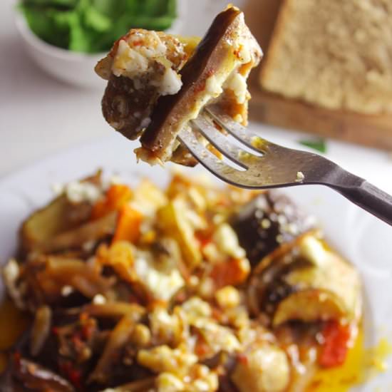 Mediterranean Roasted Vegetables - Recipe photo by Sylia from 30 Days of Greek Food