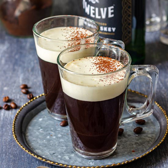 irish coffee - Recipe photo by Happy Foods Tube