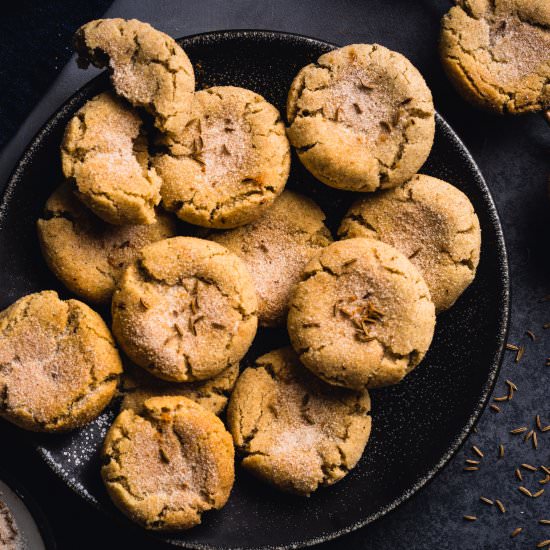 Rye Caraway Snickerdoodle Cookies - Recipe photo by VegetarianVentures