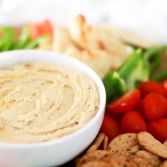Super Easy Shortcut Hummus - Recipe photo by FunnyLoveLindsay