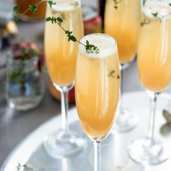 Classic Peach Bellini with a Twist - Recipe photo by Craft Beering