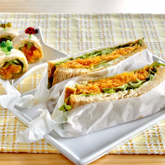 Wafu Carrot Sandwiches - Recipe photo by ochikeron