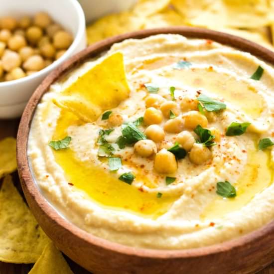 Easy Creamy Hummus (GF, Vegan) - Recipe photo by felicialim