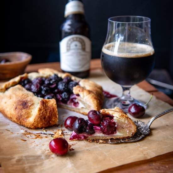 Cherry Ale Ricotta Crostata - Recipe photo by TheBeeroness