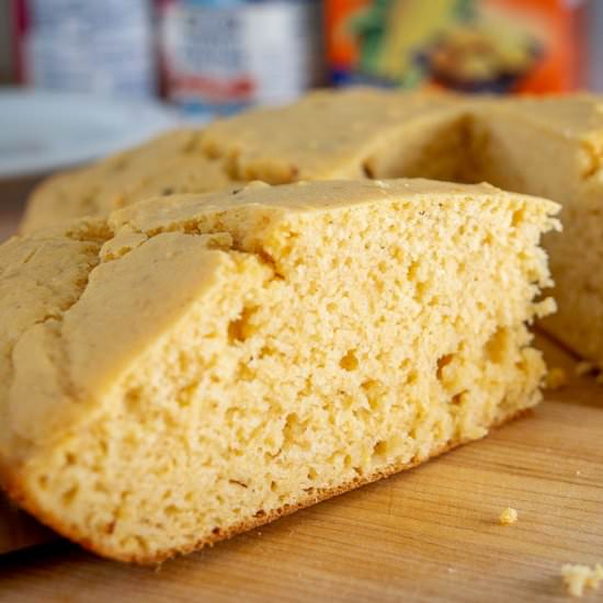 Masa Harina Cornbread - Recipe photo by MexicanPlease